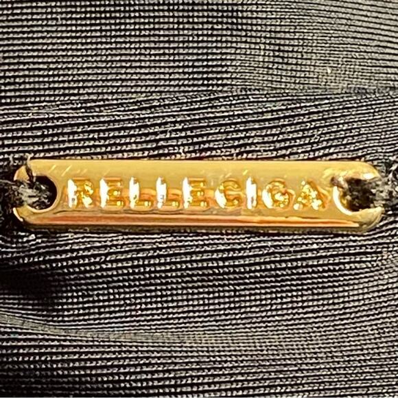 Relleciga Bikini Bottom Women M Black Classic Minimalist Poolside Beach Swim NWT - Picture 4 of 8